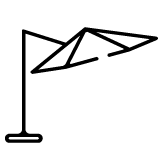 Уличные зонты и подставки